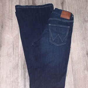 Wrangler Women's Dark Blue Straight Jeans